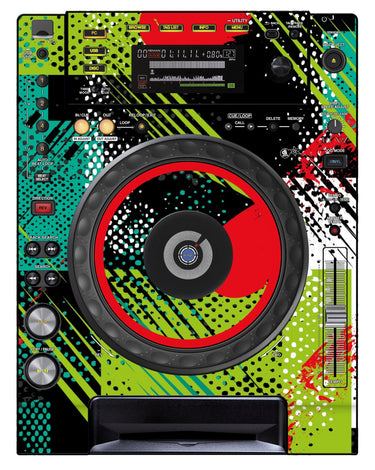 Pioneer DJ CDJ 850 Skin Fractor Green
